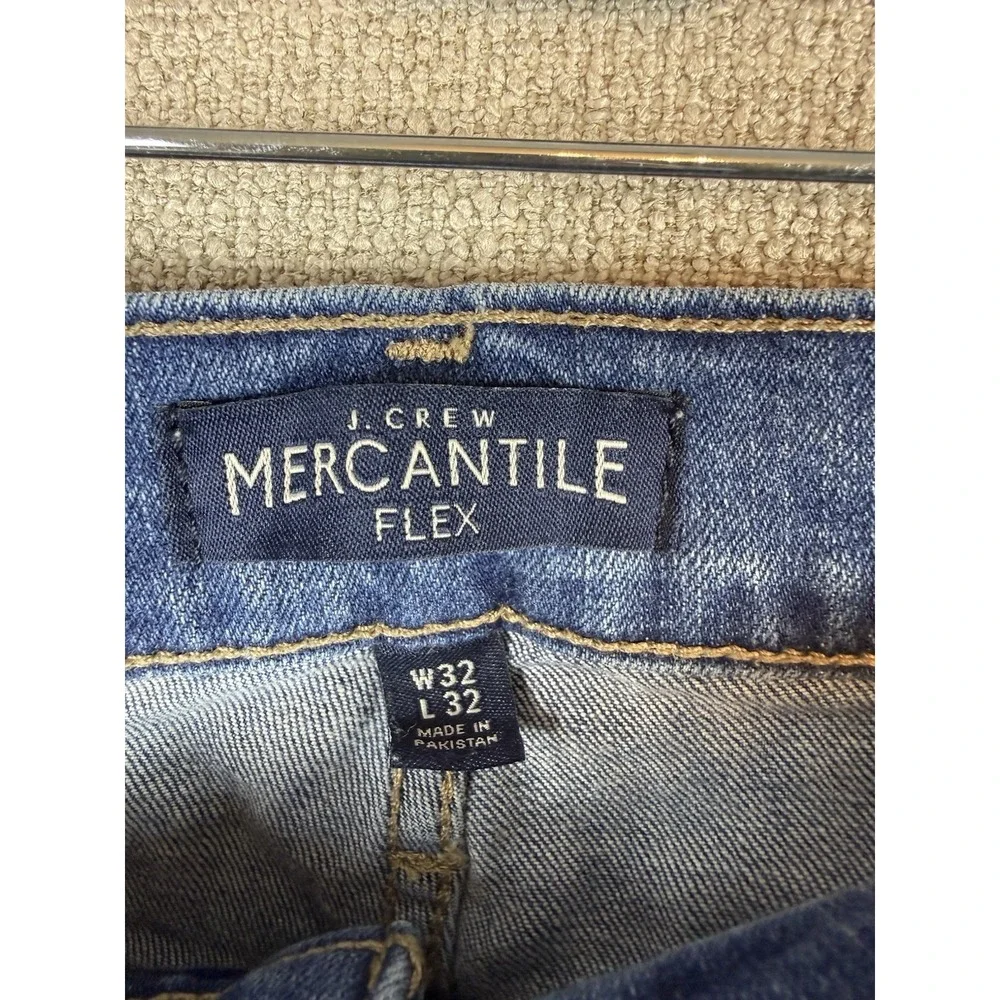 J.Crew Flex Slim‎ Fit Jeans Men's 32x32 Medium Wash Stretch Denim